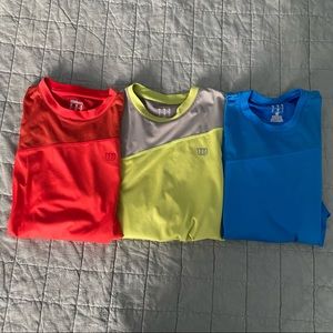 Bundle of 3 Wilson tennis shirts